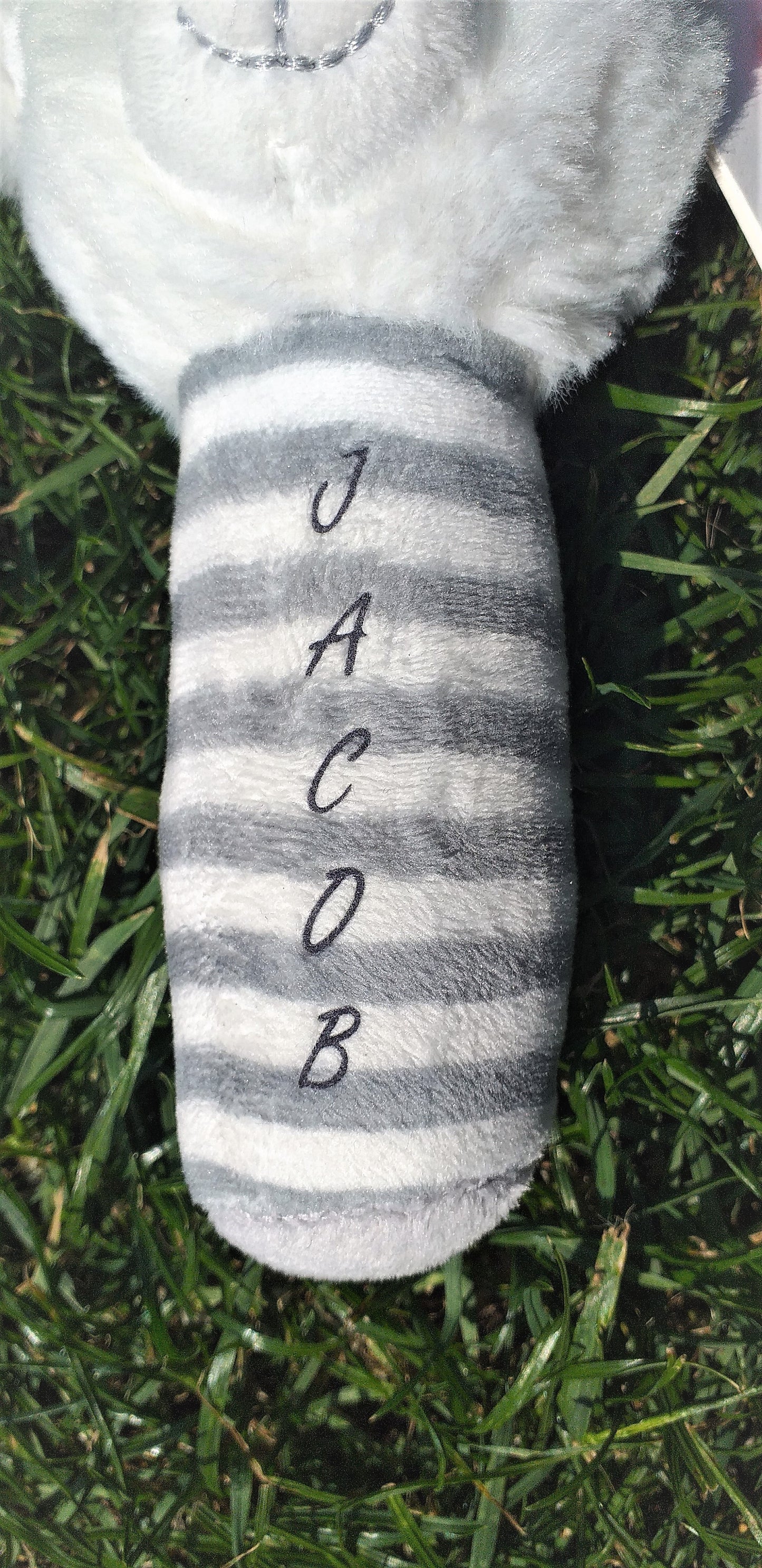 Personalised Keeleco baby rattle 100% recycled material