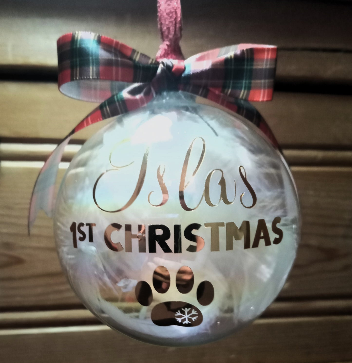 Personalised Glass Bauble