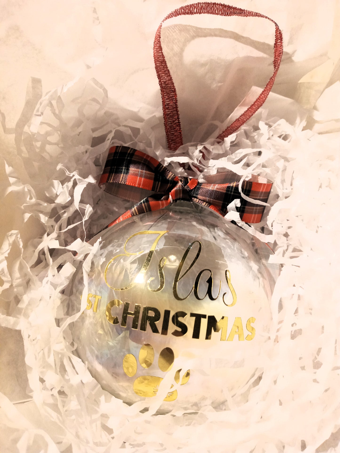 Personalised Glass Bauble