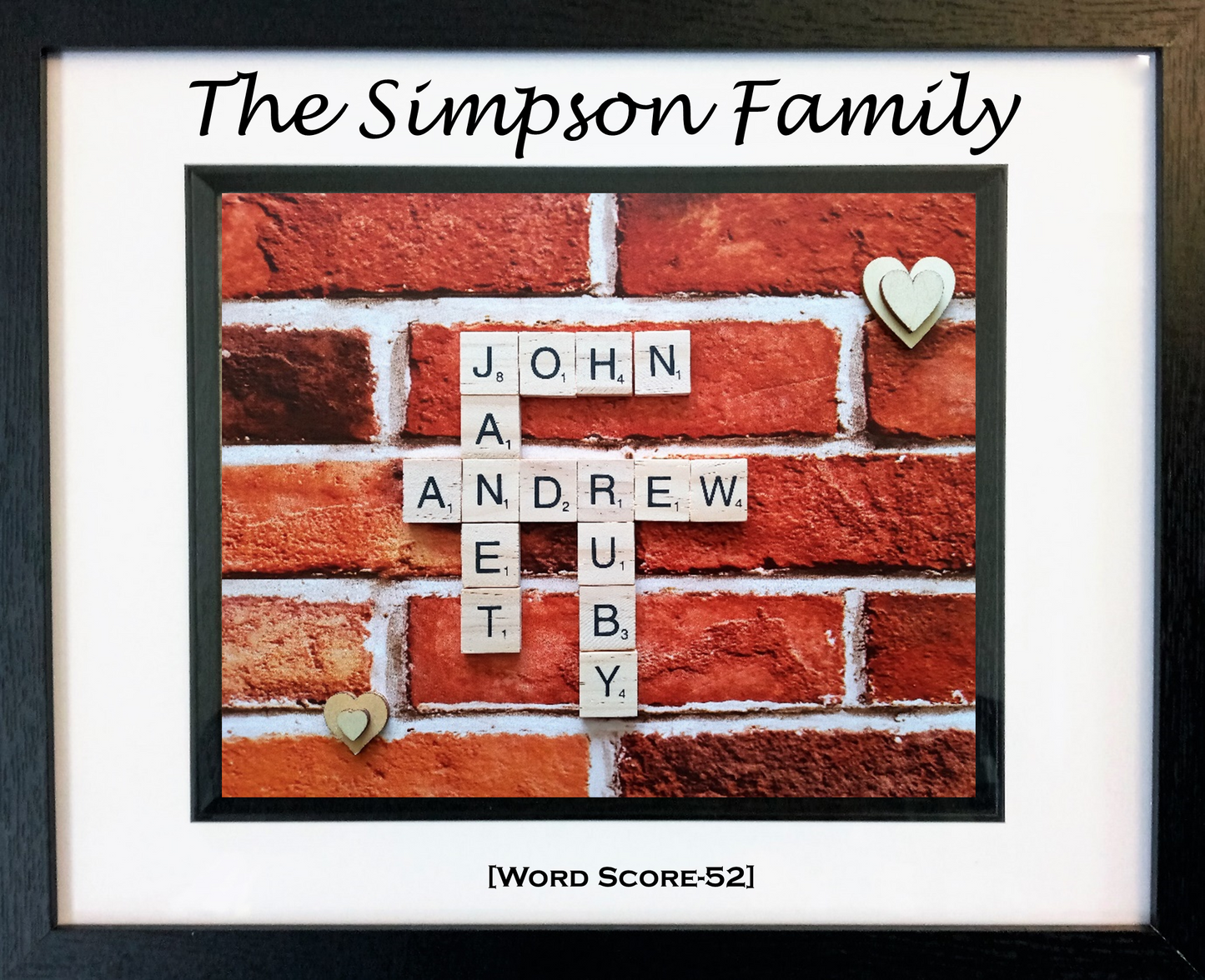 Family Scrabble Art