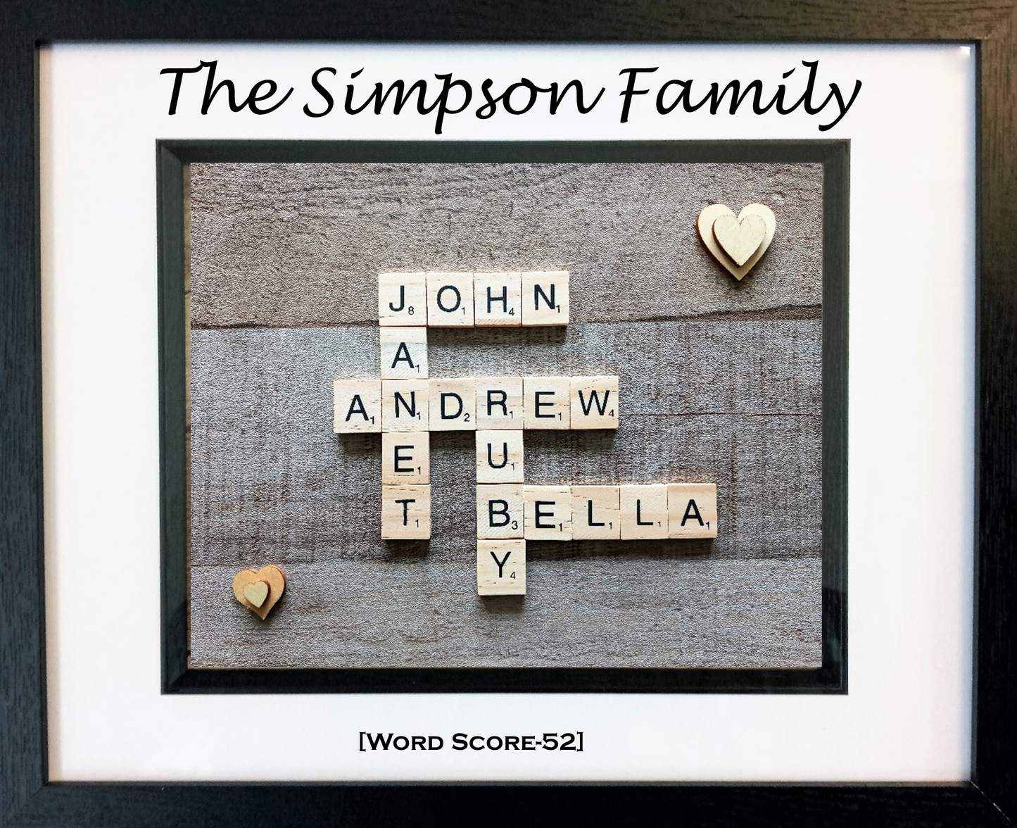 Family Scrabble Art