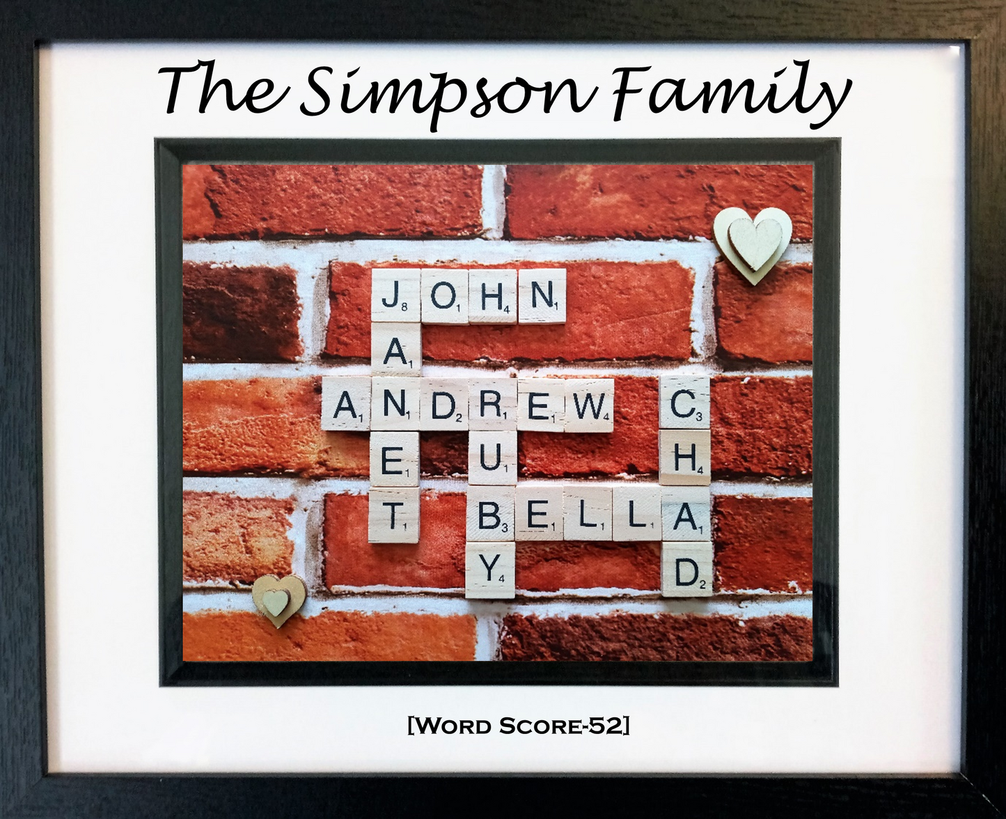 Family Scrabble Art