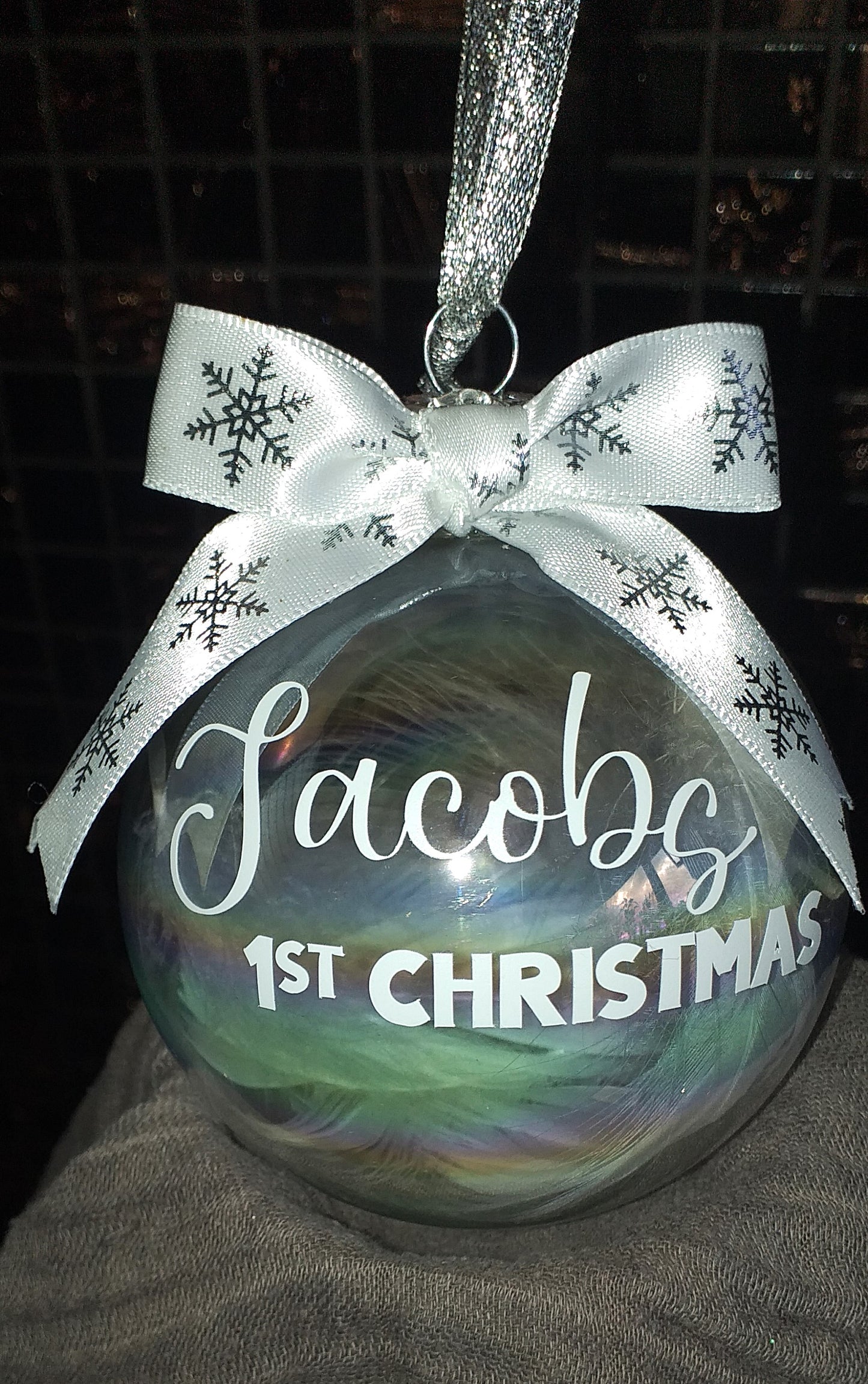 Personalised Glass Bauble