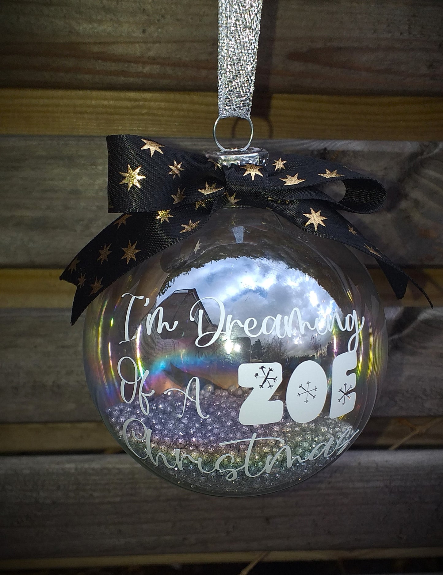 Personalised Glass Bauble