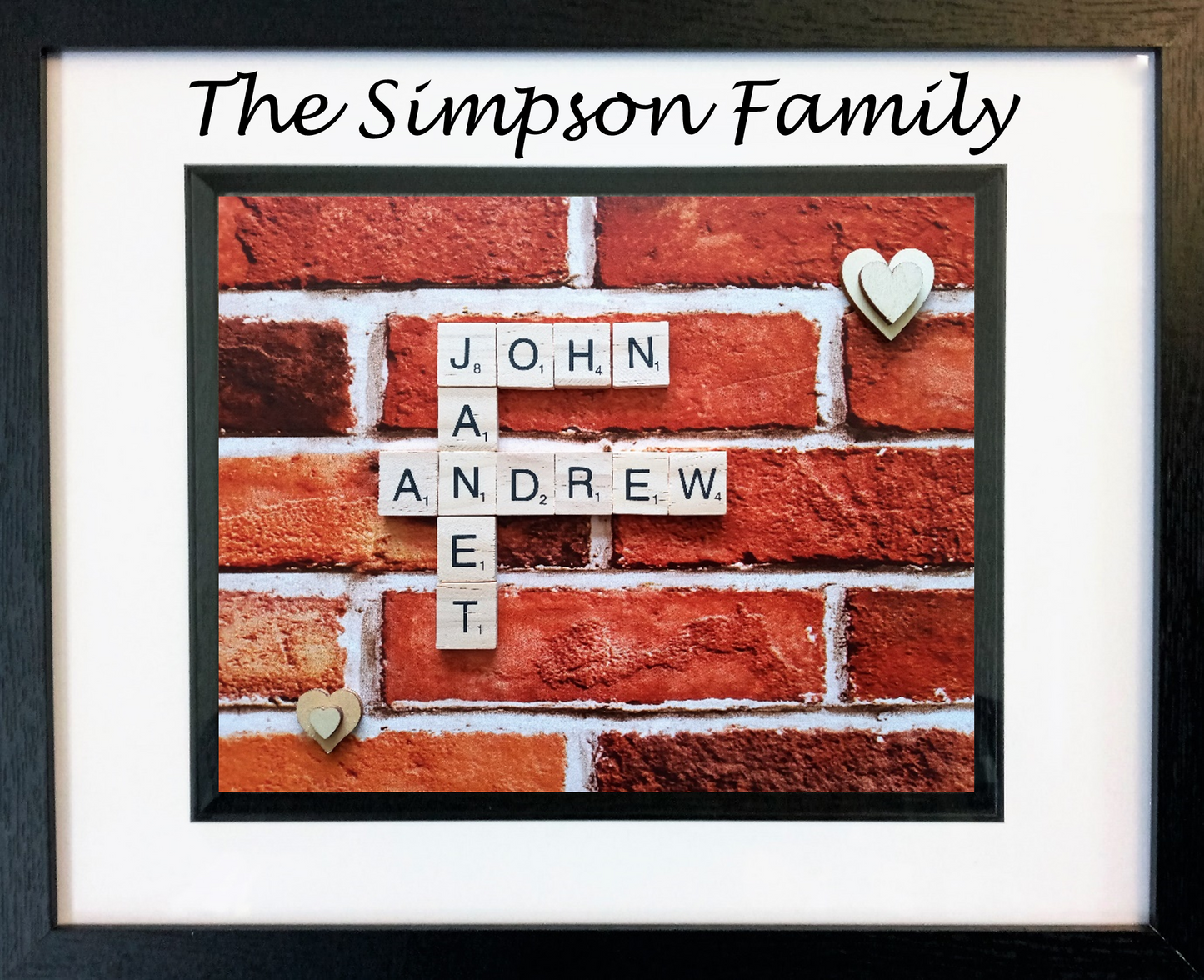 Family Scrabble Art