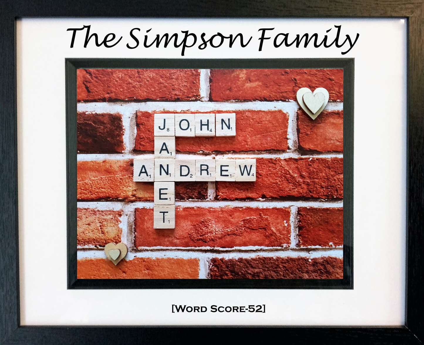 Family Scrabble Art