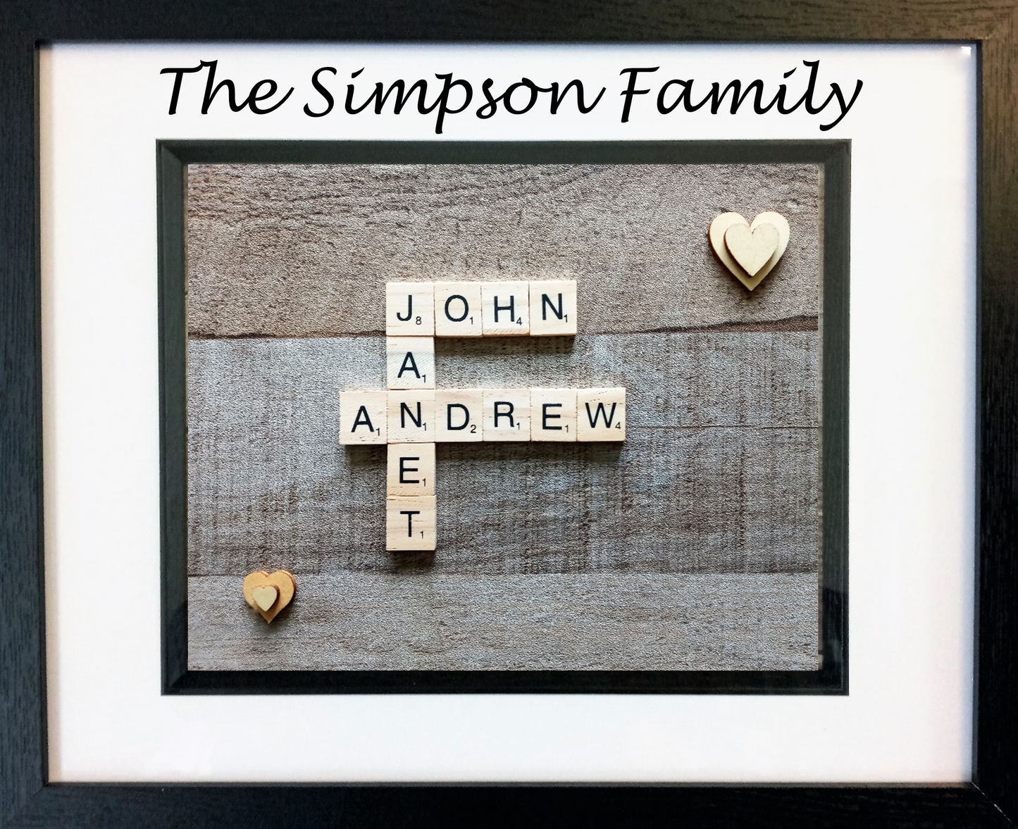 Family Scrabble Art