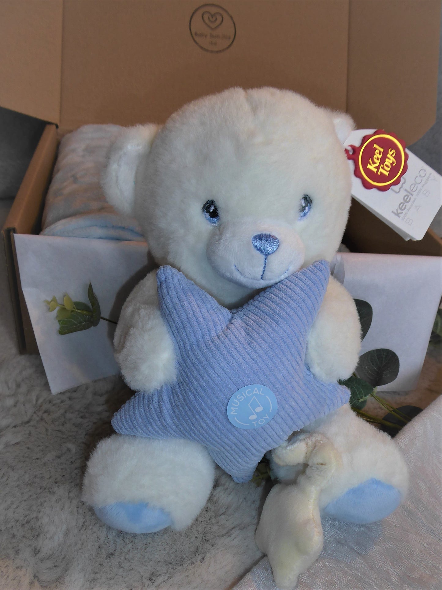 Personalised Lullaby Bear Bundle (Blue)