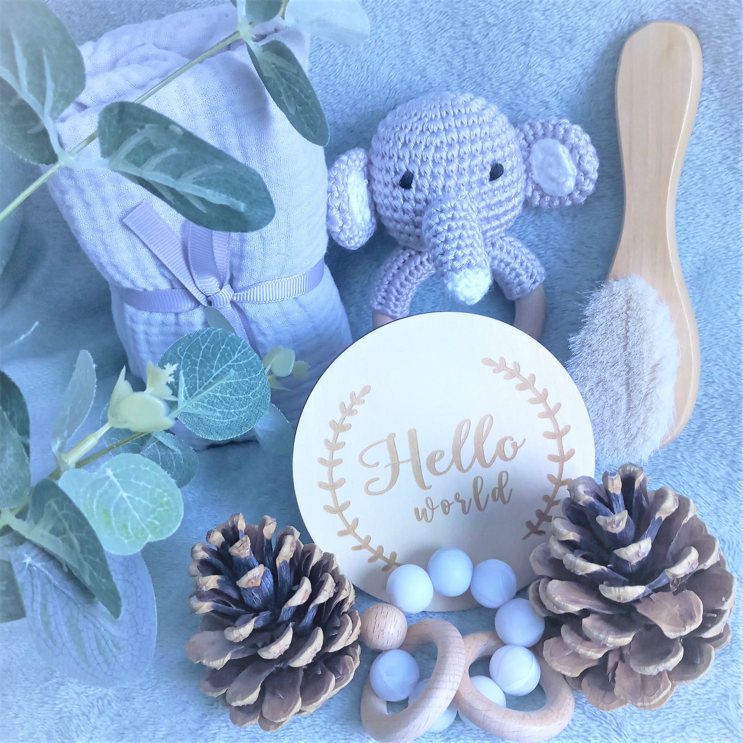 Crochet Elephant Gift Set