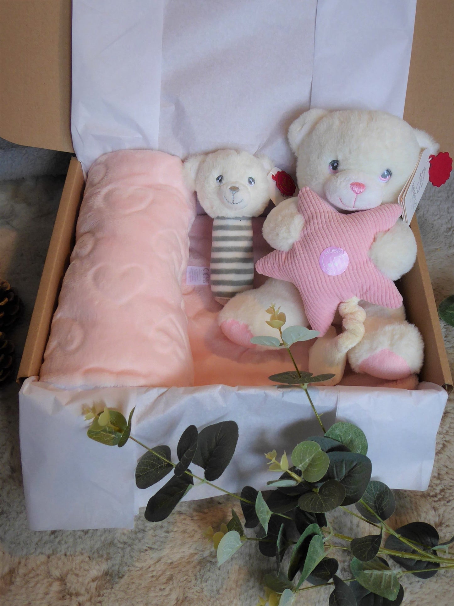 Personalised Lullaby Bear Bundle (Pink)
