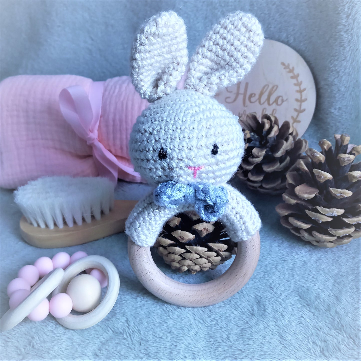 Crochet Rabbit Gift Set