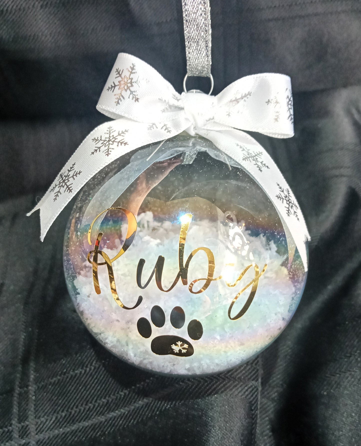 Personalised Glass Bauble