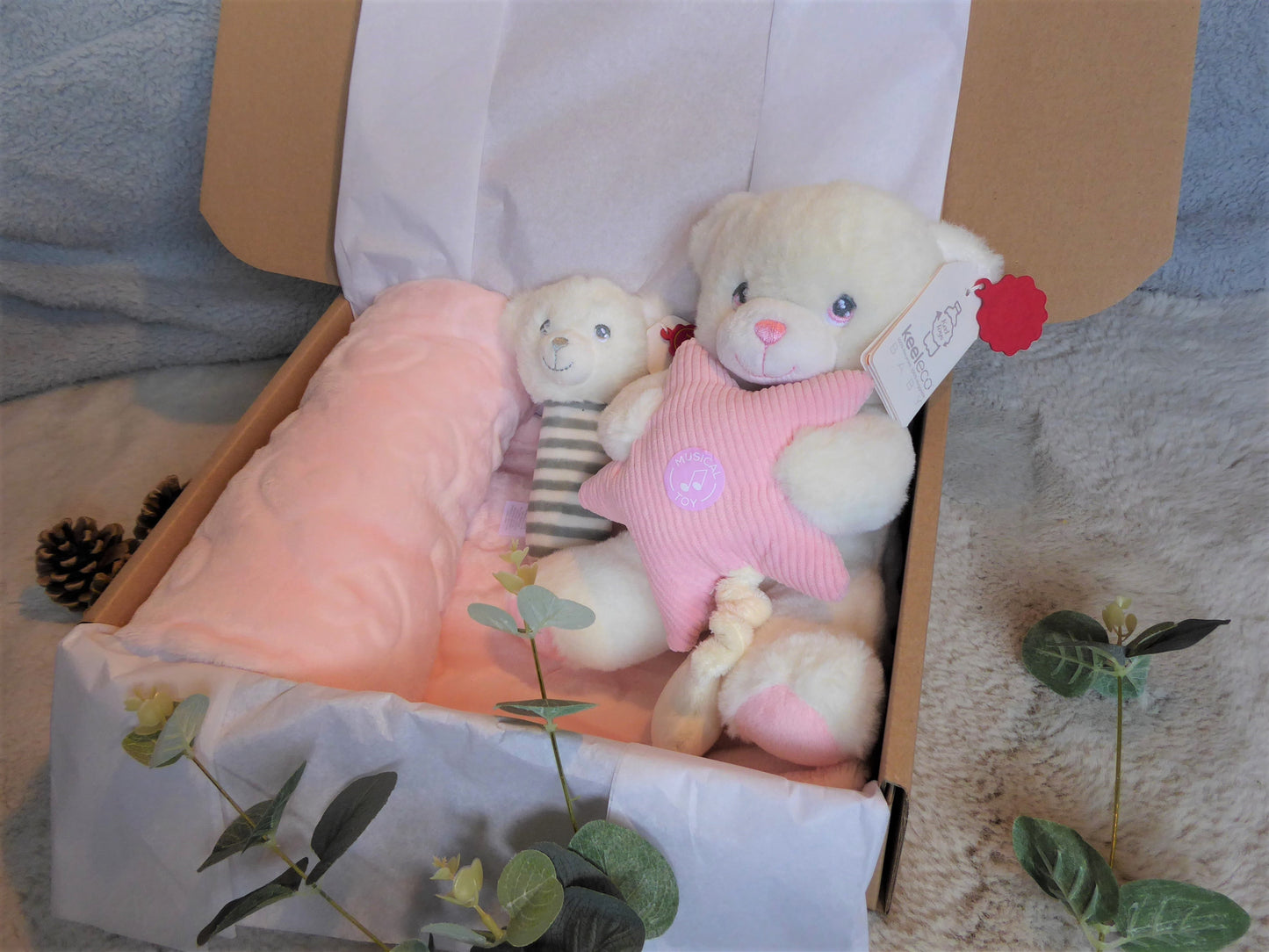 Personalised Lullaby Bear Bundle (Pink)